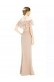 Off the Shoulder Sleeves Sheath Chiffon Prom Dress