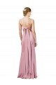 Fit and Flare Slim Crepe Prom Dress with Cutout Back