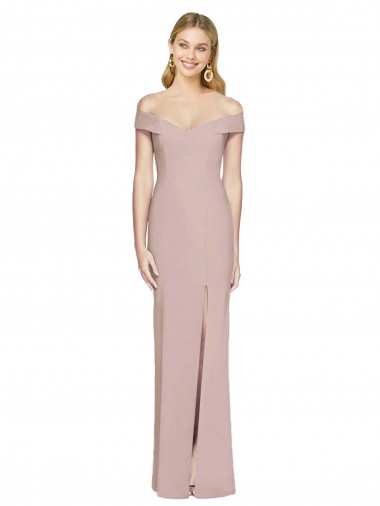 Low Cost Off the Shoulder Criss Cross Back Trumpet Prom Dress