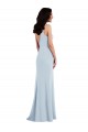 V Back Spaghetti Strap Maxi Prom Dress with Pockets
