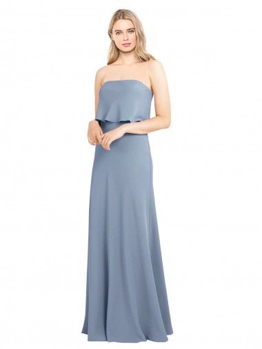 Low Cost High Neck Sheath Sleeveless Stretch Crepe Prom Dress