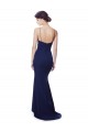 Deep V-Neck Spaghetti Straps Mermaid Crepe Prom Dress